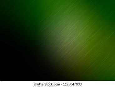 Dark Green vector layout with flat lines. Decorative shining illustration with lines on abstract template. The pattern can be used for websites.