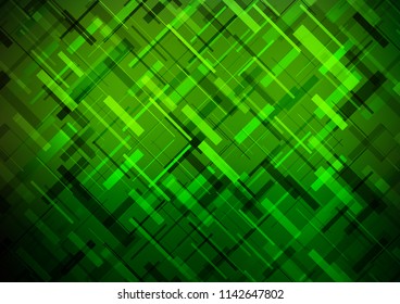 Dark Green vector layout with flat crossing lines. Shining colored illustration with narrow lines. The pattern can be used for business ad, booklets, leaflets