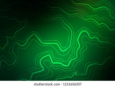 Dark Green vector layout with flat lines. Glitter abstract illustration with colored sticks. The template can be used as a background.