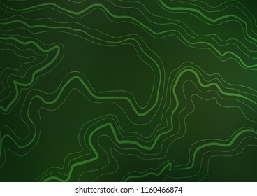 Dark Green vector layout with flat lines. Blurred decorative design in simple style with lines. The template can be used as a background.
