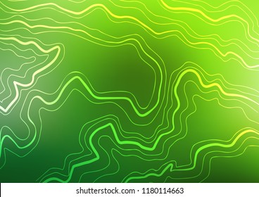 Dark Green vector layout with flat lines. Modern geometrical abstract illustration with staves. Smart design for your business advert.