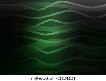 Dark Green vector layout with flat lines. Modern geometrical abstract illustration with staves. Smart design for your business advert.