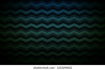 Dark Green vector layout with flat lines. Colorful shining illustration with lines on abstract template. Smart design for your business advert.