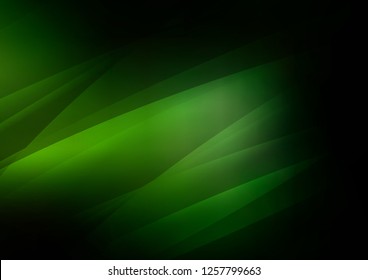 Dark Green vector layout with flat lines. Decorative shining illustration with lines on abstract template. Smart design for your business advert.