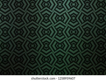 Dark Green vector layout with flat lines. Modern geometrical abstract illustration with staves. Best design for your ad, poster, banner.