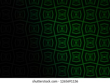 Dark Green vector layout with flat lines. Glitter abstract illustration with colored sticks. Pattern for business booklets, leaflets.