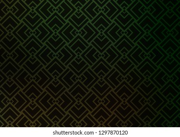 Dark Green vector layout with flat lines. Blurred decorative design in simple style with lines. Best design for your ad, poster, banner.