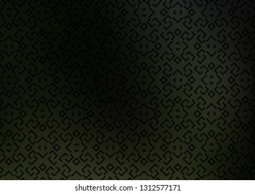 Dark Green vector layout with flat lines. Modern geometrical abstract illustration with staves. Smart design for your business advert.