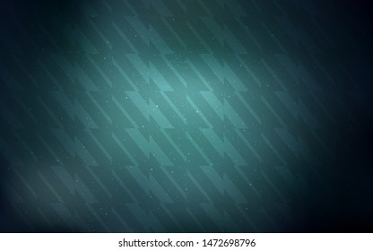 Dark Green vector layout with flat lines. Lines on blurred abstract background with gradient. Smart design for your business advert.