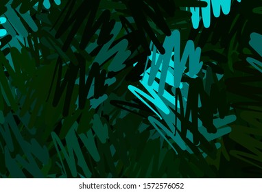 Dark Green vector layout with flat lines. Glitter abstract illustration with colorful sticks. Smart design for your business advert.