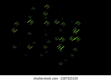 Dark Green vector layout with flat lines. Glitter abstract illustration with colored sticks. Pattern for business booklets, leaflets.