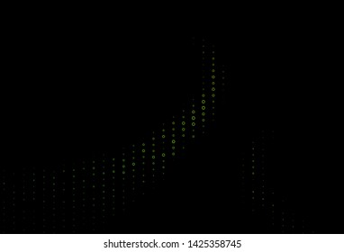 Dark Green vector layout with hexagonal shapes. Illustration with set of colorful hexagons. New template for your brand book.