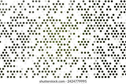 Dark Green vector layout with hexagonal shapes. White background with colorful hexagons. Pattern can for your ad, booklets.