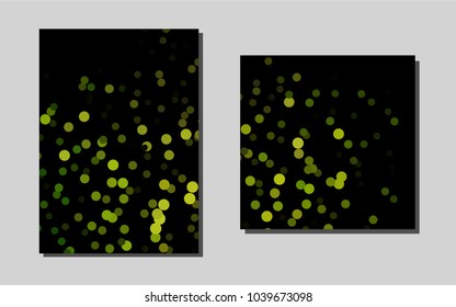 Dark Green vector layout for Leaflets. Blurred decorative design in abstract style with textbox. Pattern for beautiful business cards, folders.