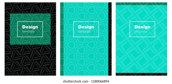 Dark Green vector layout for Leaflets. Web interface on abstract background with colorful gradient. Template for magazines, jurnals.