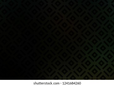 Dark Green vector layout with lines, rectangle. Colorful illustration with lines, cubes on abstract template. Pattern for business booklets, leaflets.