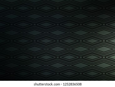 Dark Green vector layout with lines, rectangle. Glitter abstract illustration with colorful lines, rhombuses. Backdrop for TV commercials.