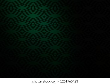 Dark Green vector layout with lines, rectangle. Shining colorful illustration with lines, rectangles. Pattern for ads, posters, banners.