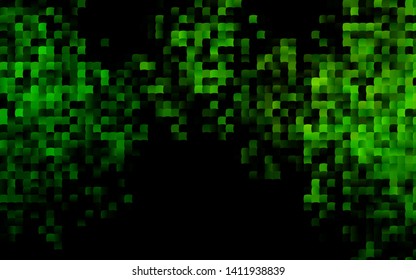 Dark Green vector layout with lines, rectangles. Illustration with set of colorful rectangles. The template can be used as a background.