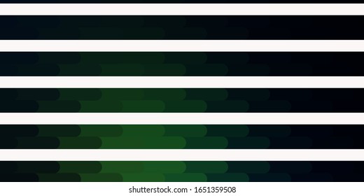 Dark Green vector layout with lines. Repeated lines on abstract background with gradient. Best design for your posters, banners.