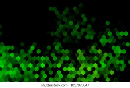 Dark Green vector low poly background. A sample with a polygonal design. Low poly illustration, low polygonal background.