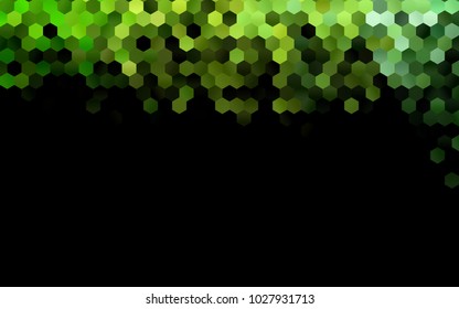 Dark Green vector low poly background. A sample with a polygonal design. Low poly illustration, low polygonal background.