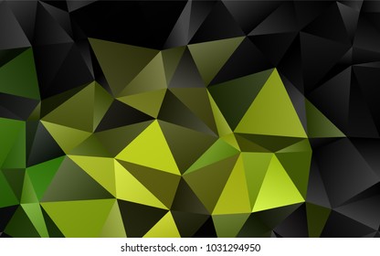Dark Green vector low poly background. Brand-new colored illustration in blurry style with gradient. The completely new template can be used for your brand book.