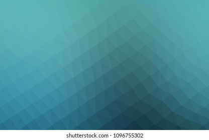 Dark Green vector low poly background. Creative geometric illustration in Origami style with gradient. The elegant pattern can be used as part of a brand book.