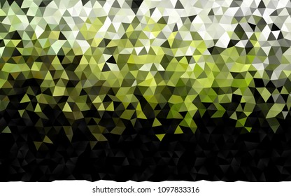 Dark Green vector low poly pattern. An elegant bright illustration with gradient. A completely new design for your business.