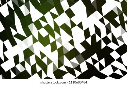 Dark Green vector low poly template. Shining colored illustration in a Brand new style. A completely new template for your business design.