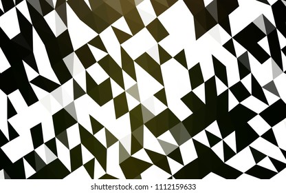 Dark Green vector low poly pattern. Shining illustration, which consist of triangles. The polygonal design can be used for your web site.
