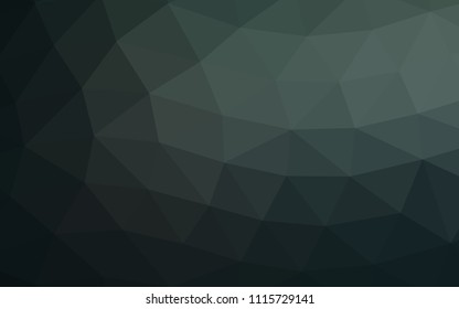 Dark Green vector low poly low poly. A sample with polygonal shapes. Brand new design for your business.