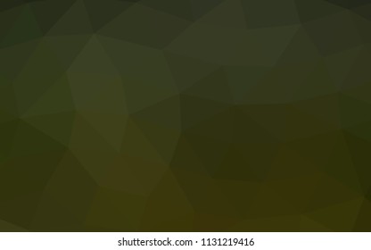 Dark Green vector low poly low poly. A completely new color illustration in a vague style. The completely new template can be used for your brand book.
