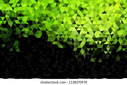Dark Green vector low poly background. Creative geometric illustration in Origami style with gradient. The textured pattern can be used for background.