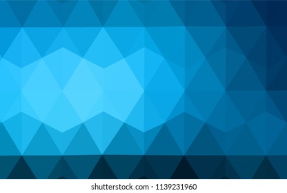 Dark Green vector low poly texture. A sample with polygonal shapes. Textured pattern for your backgrounds.