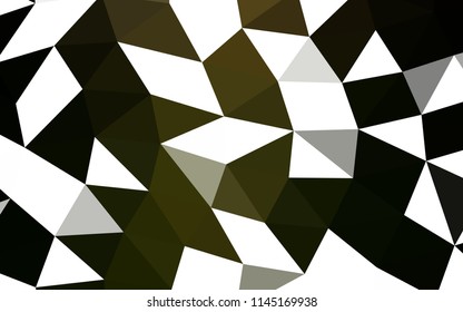 Dark Green vector low poly low poly. Modern geometrical abstract illustration with gradient. A completely new template for your business design.
