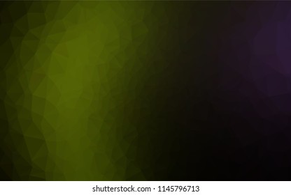 Dark Green vector low poly texture. Geometric illustration in Origami style with gradient.  A completely new template for your business design.