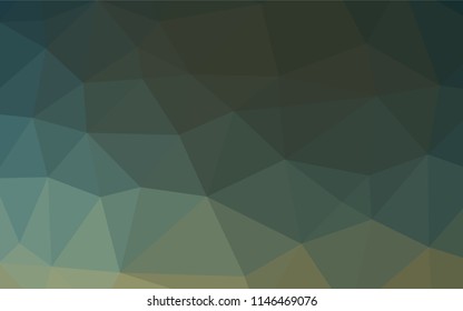 Dark Green vector low poly texture. Colorful illustration in abstract style with gradient. A completely new design for your business.