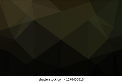 Dark Green vector low poly texture. Modern geometrical abstract illustration with gradient. The best triangular design for your business.