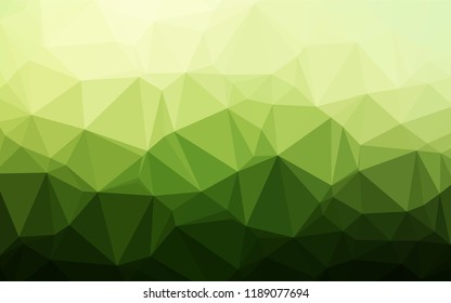 Dark Green vector low poly layout. Geometric illustration in Origami style with gradient.  The polygonal design can be used for your web site.