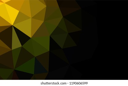 Dark Green vector low poly layout. Creative geometric illustration in Origami style with gradient. The template can be used as a background for cell phones.