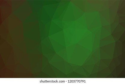 Dark Green vector low poly layout. Shining colored illustration in a Brand new style. A new texture for your design.
