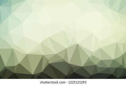 Dark Green vector low poly layout. Geometric illustration in Origami style with gradient.  The elegant pattern can be used as part of a brand book.
