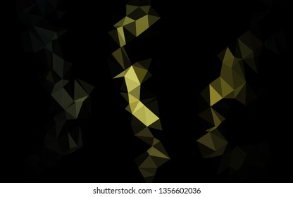 Dark Green vector low poly texture. Brand new colorful illustration in with gradient. Elegant pattern for a brand book.
