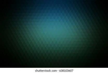 Dark Green vector low poly template. Triangular geometric sample with gradient.  The polygonal design can be used for your web site.