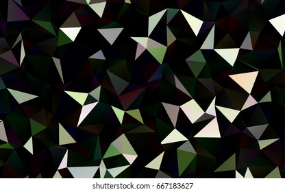 Dark Green vector low poly pattern. An elegant bright illustration with gradient. A completely new design for your business.
