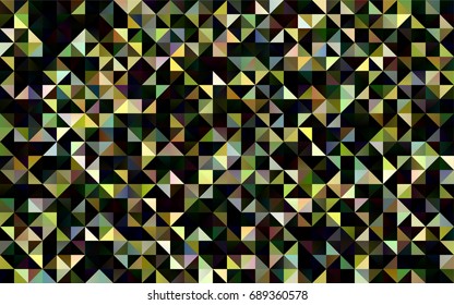 Dark Green vector low poly background. Geometric illustration in Origami style with gradient.  The elegant pattern can be used as part of a brand book.
