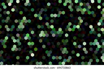 Dark Green vector low poly background. A sample with a polygonal design. Low poly illustration, low polygonal background.