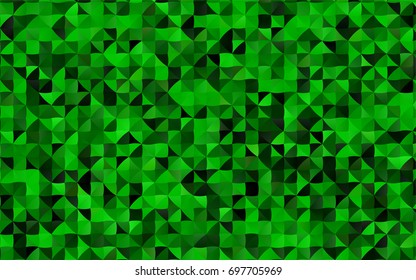 Dark Green vector low poly pattern. Colorful abstract illustration with gradient. A completely new template for your business design.