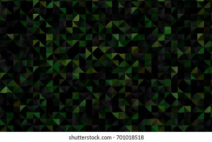 Dark Green vector low poly pattern. Creative geometric illustration in Origami style with gradient. The elegant pattern can be used as part of a brand book.